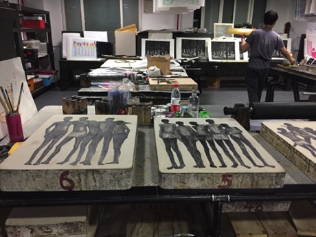 Lithography Studio at 
Xian Fine Art Academy
